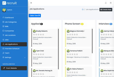 Seguimiento de aplicaciones